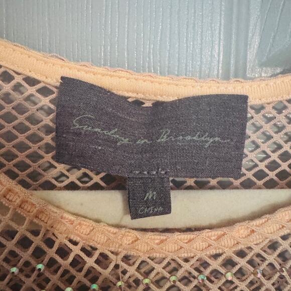 Anthropologie Sequin Sparkle Mesh Blouse - Picture 9 of 10